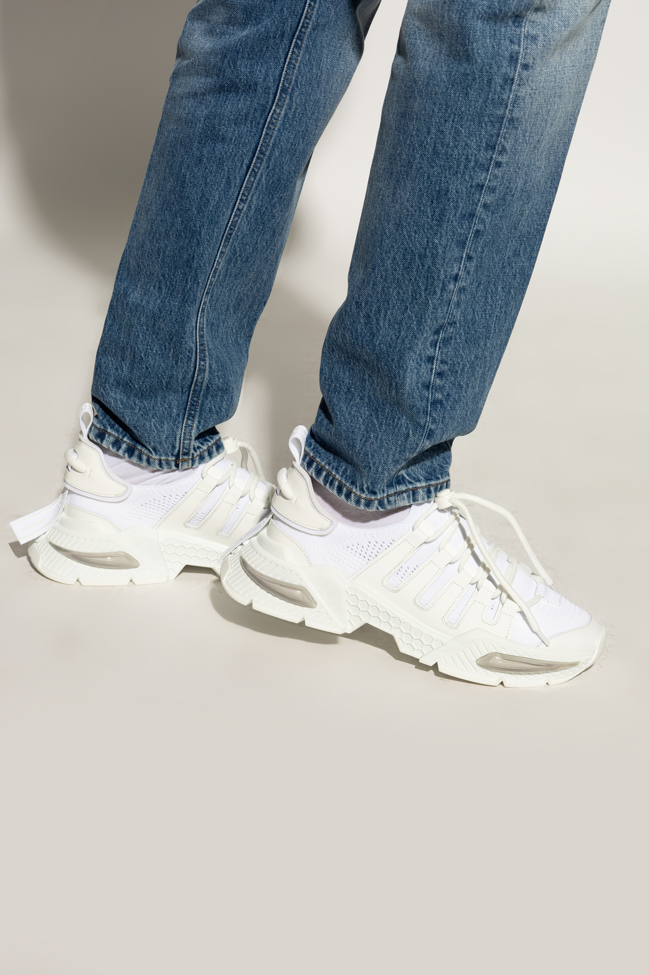 スニーカー Dolce & Gabbana 'Airmaster' sneakers (CK2071AY951 89642) Mixed-material Airmaster sneakers in White for Women